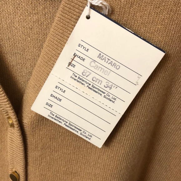 SOLD NWT Vintage Ballantyne Cashmere Cardigan - Picture 5 of 8